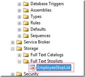 Full Text Search Stoplist and Stopword